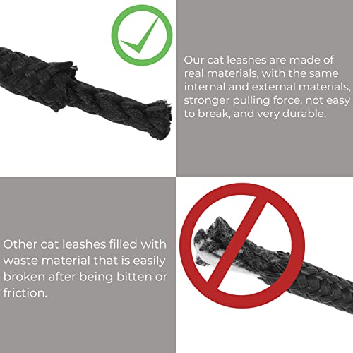 Cherpet Reflective Cat Leash - 26 Ft Escape Proof Walking Lead Yard Long Leash, Durable Extender Leash Training Playing Outdoor For Puppy Kitten Rabbit Small Animals #TOP2
