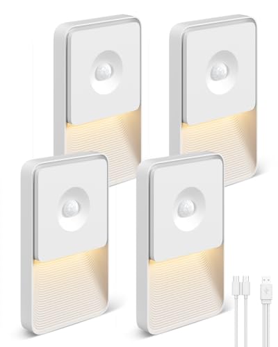 GOODEA Rechargeable Motion Sensor Night Lights for Stairs, Magnetic Stair