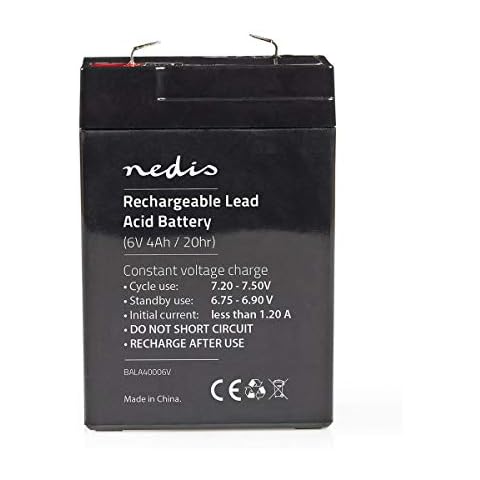 Nedis Batería Recargable de Plomo-Ácido de 6V 4000mAh con Cable de Audio Digital Cover