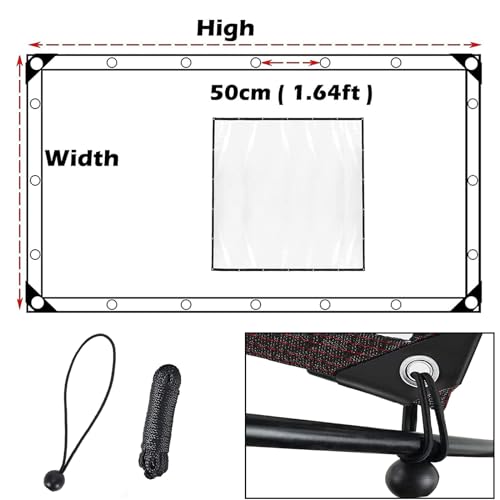 Bâche imperméable transparente de jardin pour abriter la terrasse