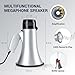 Flydot Megaphone Speaker Microphone Siren and 240-Second Recording Bulhorn Includes Volume Control for Outdoor Events and Crowd Management Silver