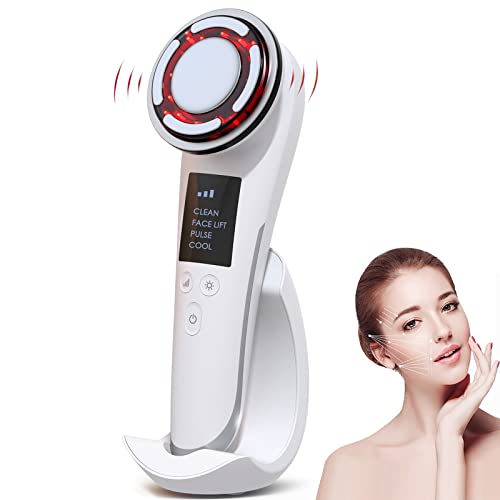 Bestauty Masajeador Facial Radiofrecuencia Facial, Modo Calor y Frío, Dermapen Profesional, Rejuvenecimiento, Anti-envejecimiento y Anti-acné, Cuidado Facial 8 en 1 Masajeador Cara