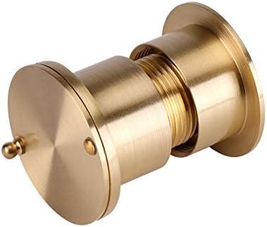 GOTOTOP 28mm Door Viewer Peephole Wide Viewing Angle with Heavy Duty Privacy Cover Pure Copper and Optical Glass Anti-Theft Door Accessories(Gold)