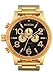 NIXON 51-30 Chrono A1389-300m Water Resistant Men's Analog Fashion Watch (51mm Watch Face, 25mm Stainless Steel Band) - All Gold/Black
