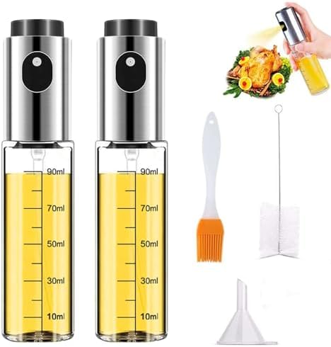 ShiWuYou Spray Huile Cuisine 100ml, 2 × Huile Spray Cuisine, Acce...