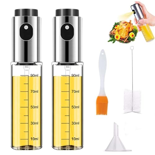 ShiWuYou Spray Huile Cuisine 100ml, 2 × Huile Spray Cuisine, Acce...