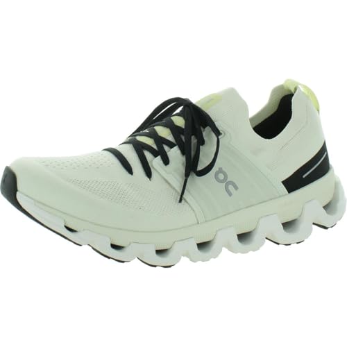 On Men's Cloudswift 3 Running Shoes, Ivory/Black, 9.5 US