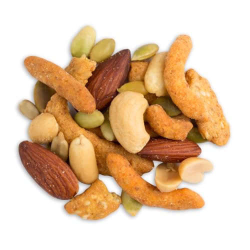 $Ave On Product Save On Product Party Mix Salted Nuts Roasted & Salted Almonds, Cashew Splits, Blanched Peanuts, Sunflower Seeds & Pepitas, Cheddar Sesame Sticks, Everything Sesame Sticks & Poppy Onion Sesame Sticks. Kosher Certified thumb #2