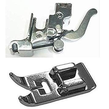 Zenith Low Shank Foot Adapter and Zig Zag Pressure Foot Combo Imported Stitch for All Automatic Sewing Machines, Steel