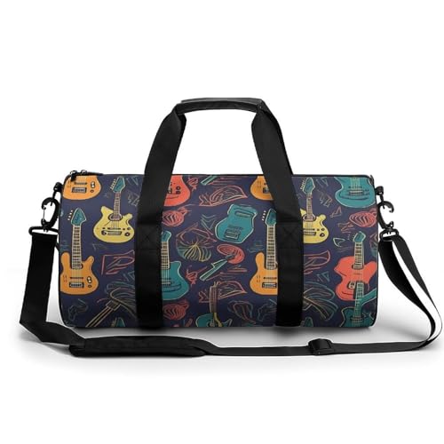 Sac de voyage guitare en toile blanche grande capacité de 45 cm