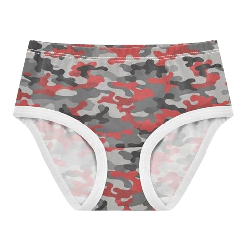 Red Camouflage Black Grey Toddler Girls Underwear 2t Cotton Panties Little Girl Designer Briefs Kids Undies
