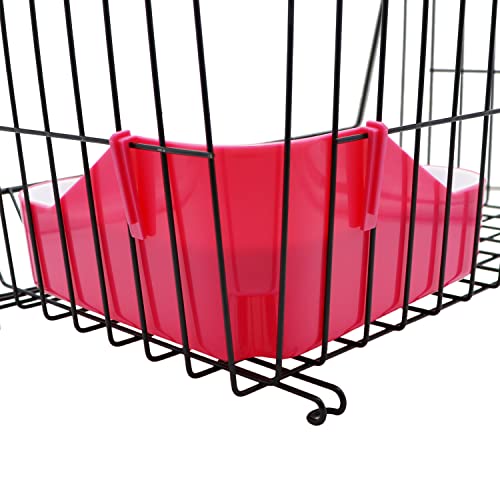 Image of Litewoo Rabbit Litter Box Toilet Bunny Corner Potty for Guinea Pigs, Pink
