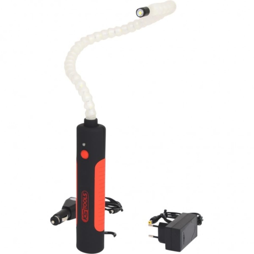 KS TOOLS 150.4345 Lampe d'inspection 400 Lumens IP44, Noir/Rouge