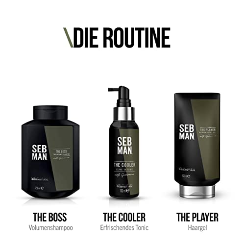 Foto von SEB MAN THE PLAYER – remodellierbares Haargel mit mittelstarkem Halt – Styling Gel mit flexiblem Finish – mit Guarana-Extrakt und anregendem Duft von Bergamotte und rosa Pfeffer – 150 ml