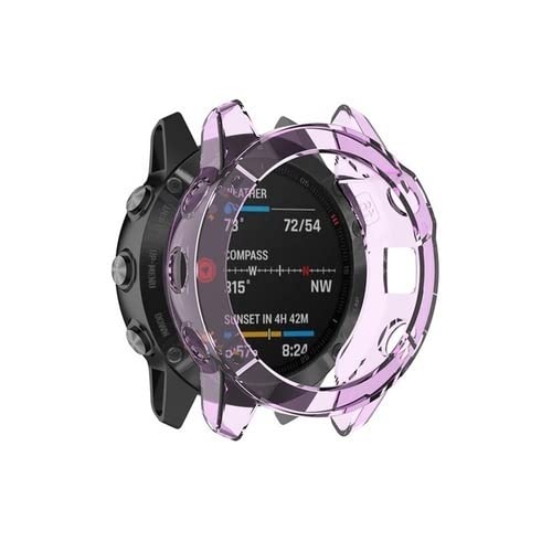 Coque protection Garmin Fenix 7 7X 6 Pro antichoc en TPU souple et transparent