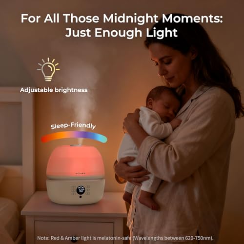 BOXING 3L Humidifier, Humidistat, Auto Mode, Remote, 7-Color Night Light - Image 5