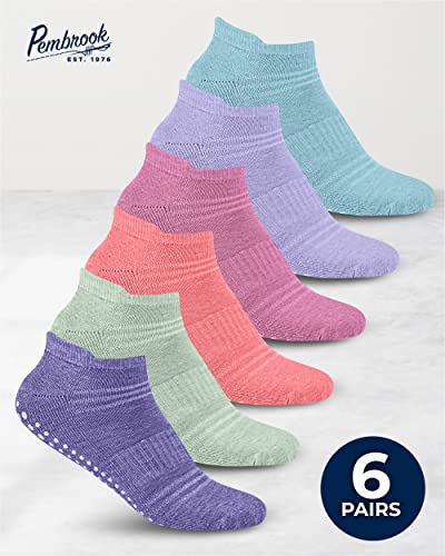 Pembrook Non Skid Socks Womens - Socks With Grippers For Men | Non Slip Socks Womens | Socks With Grippers For Women | No Slip Socks Men | Grippy Socks For Women #TOP1