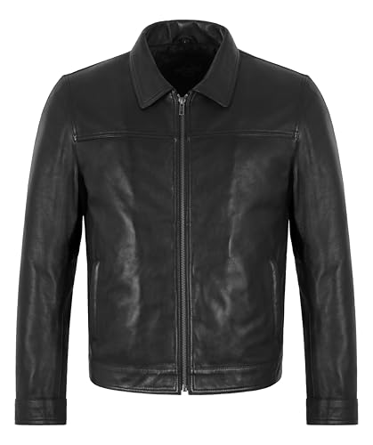 Veste en cuir de qualité supérieure au design intemporel et élégant