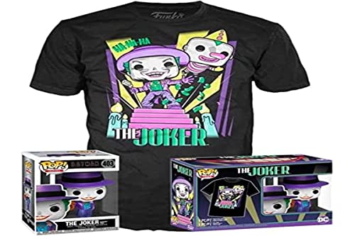 Pop & tee DC Comics Batman The Joker 89 Figura + Camiseta Talla L UT - 55850