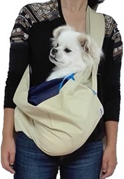 Amazon ペット用品 スリング 犬 抱っこ紐 バッグ 飛び出し防止 顔まで入る 携帯便利 肩が楽 10kgまで 斜めがけ お出かけ カンガルーポケット袋状 White Romero キャリーバッグ スリング 通販