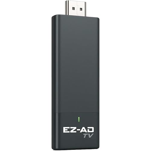 TV Stick Digital Signage Player 4K, Cloud-Controlled Media Player with PowerPoint Upload, Auto Content Updates, Free Plan, AI Image Enhancer, Mobile App, Thousands of Templates