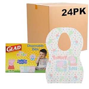 Glad For Kids Disposable Bibs, 30 C...