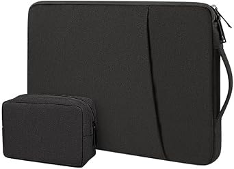 Lets note FV5 Case, 14" Pouch with Power Storage Pouch Storage Bag with Handle Shockproof Full Protection Cover for Lets note FV5 Black