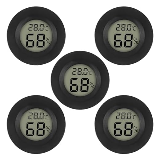 ThermoPro TP50 digitales Thermo-Hygrometer Hygrometer Innen Thermometer Raumthermometer mit Aufzeichnung und Raumklima-Indikator für Raumklimakontrolle Klima Monitor 13 AITRIP 5 x Mini Digital Hygrometer Gauge Indoor Thermometer, Temperatur-Feuchtigkeitsmessgerät für Luftbefeuchter Gewächshaus Gläser Reptilien Gitarrenkoffer, Fahrenheit (℉) oder Celsius(℃) Schwarz