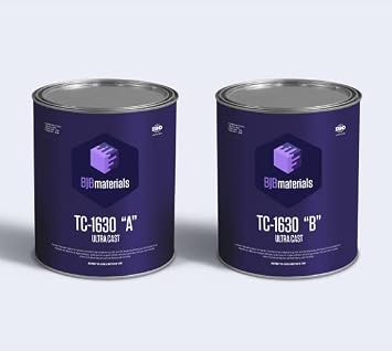 TC-1630 Polyurethane Resin 80 Shore D Rigid Casting Resin, Fast Cure, Low Shrinkage, Industrial Mold & Tool Making Material 20 lbs Gallon Kit