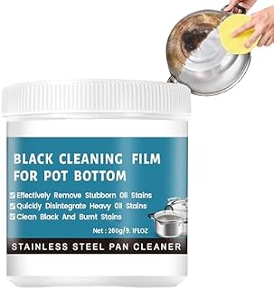 Powerful Burnt Residue Remover Paste For Cookware,Burnt Pans Cleaner,Pan Bottom Cleaners,Pot Cleaner For Bottom Of Pans,Burnt-On Grease Remover,Versatile Enough For All Cookware Material (1PC)