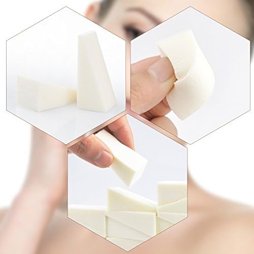 Aboat 40 Pieces Make Up Wedges Cosmetic Wedges Nail Art Sponges Triangle Shape Foundation Beauty Tool