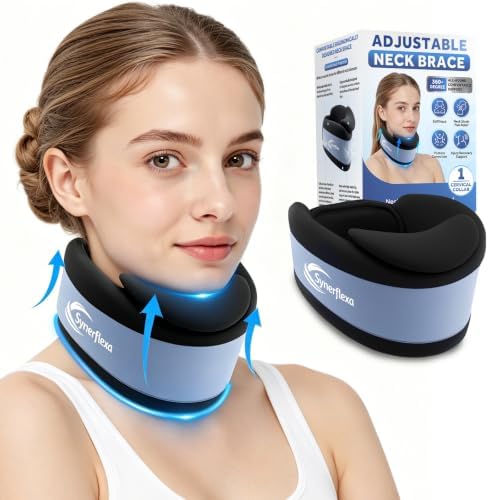 Ice Silk Neck Brace for Sleeping, Soft Cervical Collar for Relief...