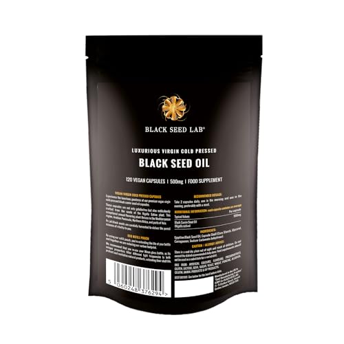 Black Seed Lab Egyptian Black Seed Oil Softgels, 120 Capsules