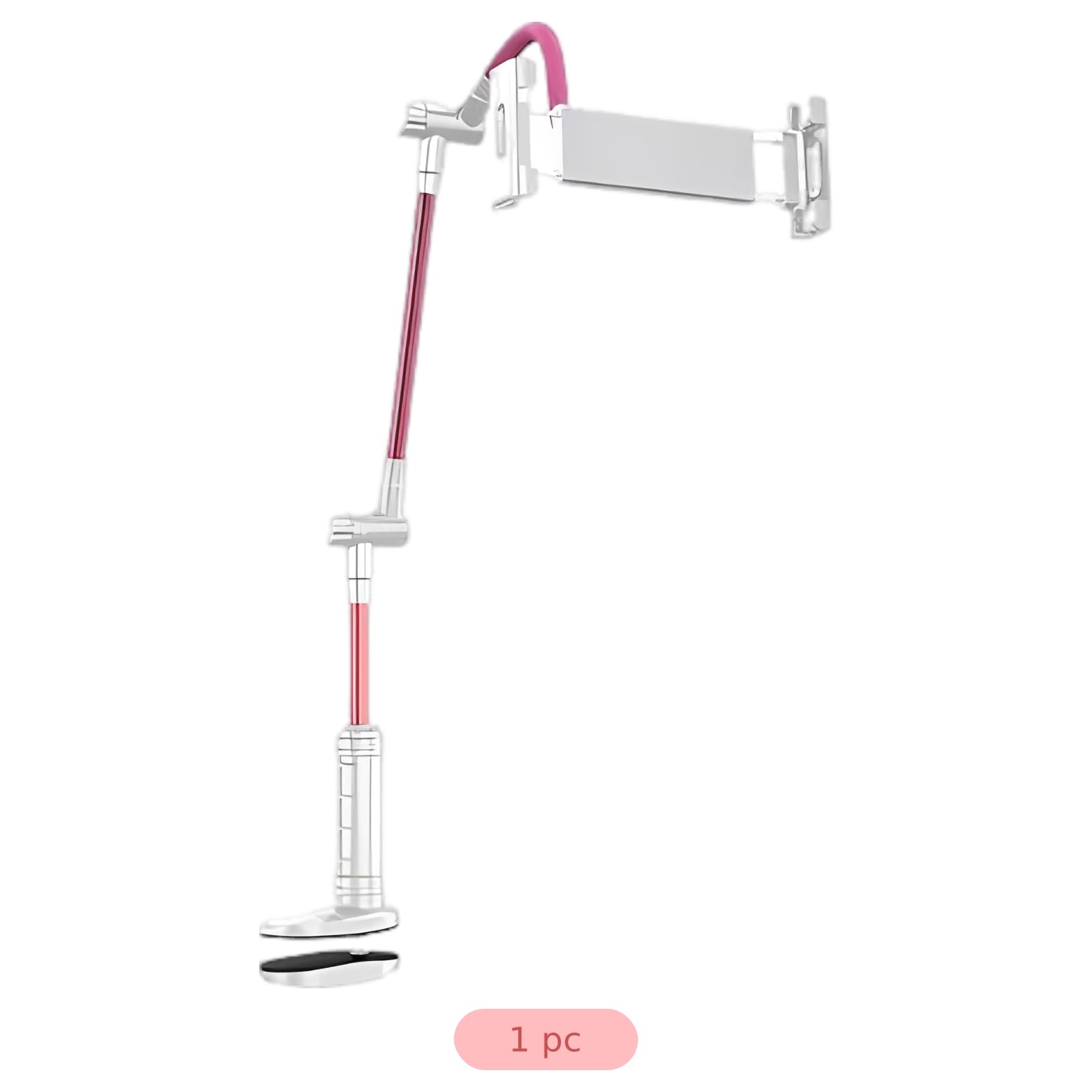 Support de Tablette Flexible, Bras Long pour lit et Bureau, Pince Rose rotative à 360 degrés pour téléphone, Bras col de Cygne Ergonomique pour Films et Lecture