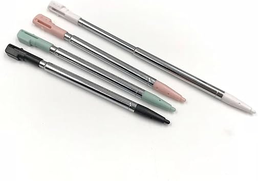 LCD Touch Screen Stylus Pen Replacement for Nintendo DSi NDSI Metal Retractable Stylus Touch Pen White Metal