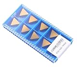 Accusize Industrial Tools Tpg322 Tin Coated Carbide Inserts, T Shaped, 10 Pcs/Box, 2127-1029x10