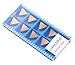 Accusize Industrial Tools Tpg322 Tin Coated Carbide Inserts, T Shaped, 10 Pcs/Box, 2127-1029x10
