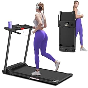 Treadmill with Handles, 2025 Upgraded Small Treadmills Home, Portable Electric Treadmills for Home 300 lbs Capacity,Walking Pad Treadmill,Lightweight Folding Foldable Walking Pad with LED Display