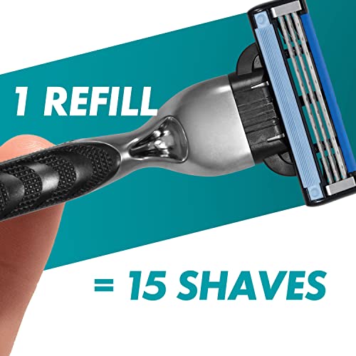 Gillette Mach3 Men's Razor + 12 Razor Blade Refills, 3 Blades for a Smooth Shave, Fits All Mach3 Handles - Image 5