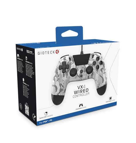 Gioteck VX4 Controller Cablato für PlayStation 4 (PS4) - Light Camo