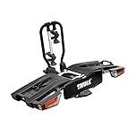 Thule EasyFold XT Fahrradträger, Fahrradträger Anhängerkupplung Aluminum/Black, 2 Bikes