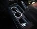 2011-2016 for Jeep Patriot Compass Car Inner Accessories Center Console Water Cup Holder Frame Overlay Trim ABS Chrome 1PC