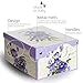 Lavatelli: Storage Box 6 Pack: Large - Flower Mix - Lid & Handles, Decorative Cardboard Organizer, Stack-Fold, Home-Clothes-Linens, 19.7 x 15.4 x 9.4