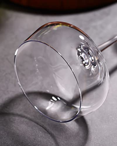 Physkoa Martini Glasses Set Of 6-Colored Martini Glass -Art Deco Cocktail Coupes -Hand Blown Premium Crystal Cocktail Glass For Bar, Martini, Champagne,Cosmopolitan, Manhattan-8Oz #TOP3