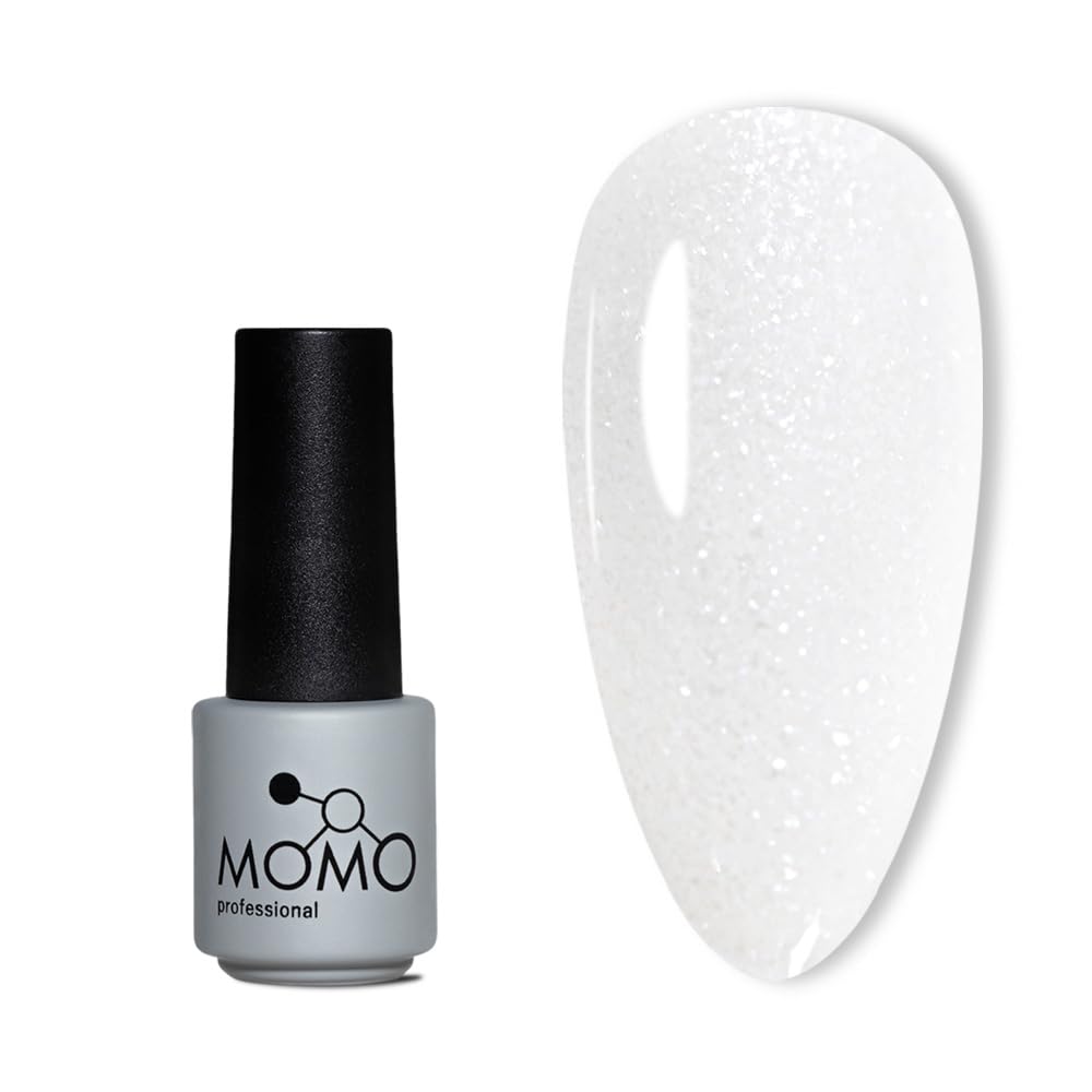 MOMO professional Kalıcı Oje S015 Simli Beyaz 4 ml