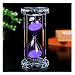 SZAT PRO Hourglass, Sand Timer 30 Min/Mins Hour Glass with Gift Box Package(Purple,Crystal)