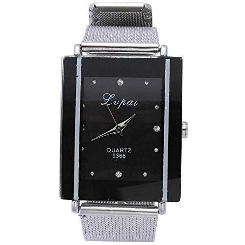 ELECTROPRIME Lvpai Brand Women Bracelet Watch Silver Square Luxury Crystal Alloy WristWa K9S9