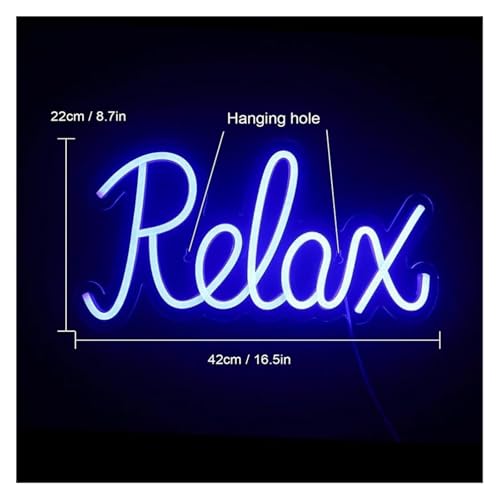 Néon Relax variable : lampe décorative 42 cm pour une ambiance lumineuse tamisée et zen