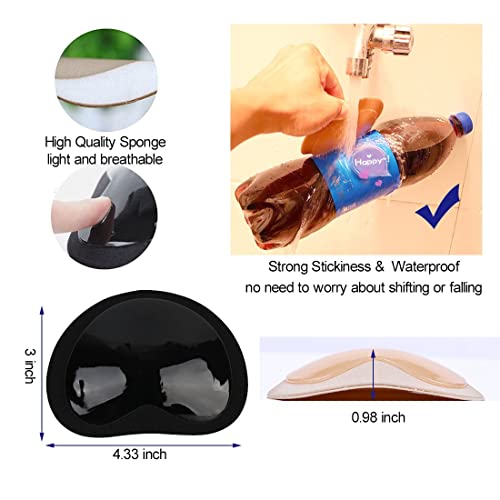 Image of Nimiah Silicone Bra Inserts Sticky Breast Pads 3 Pairs + Push up Bra Insert Pads 2 Pairs
