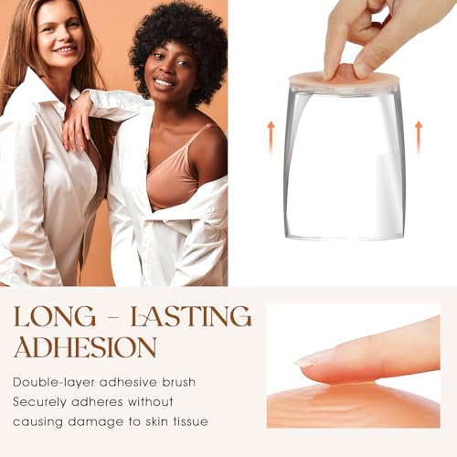 Vollence Realistic Adhesive Silicone Nipples Cover Diameter 8cm Reusable Attachable Self Adhesive Silicone Nipple - Bronze3